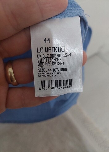 xxl Beden mavi Renk Lc Waikiki Marka Bayan Mavi Gömlek 