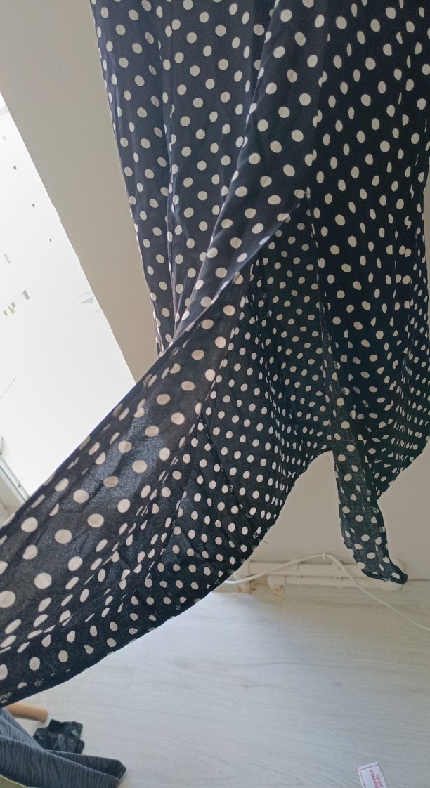 Siyah Puantiyeli Midi Etek - Görsel 2