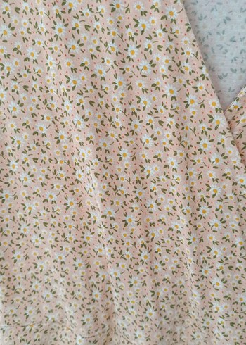 penye V Yaka Midi Elbise - Görsel 3