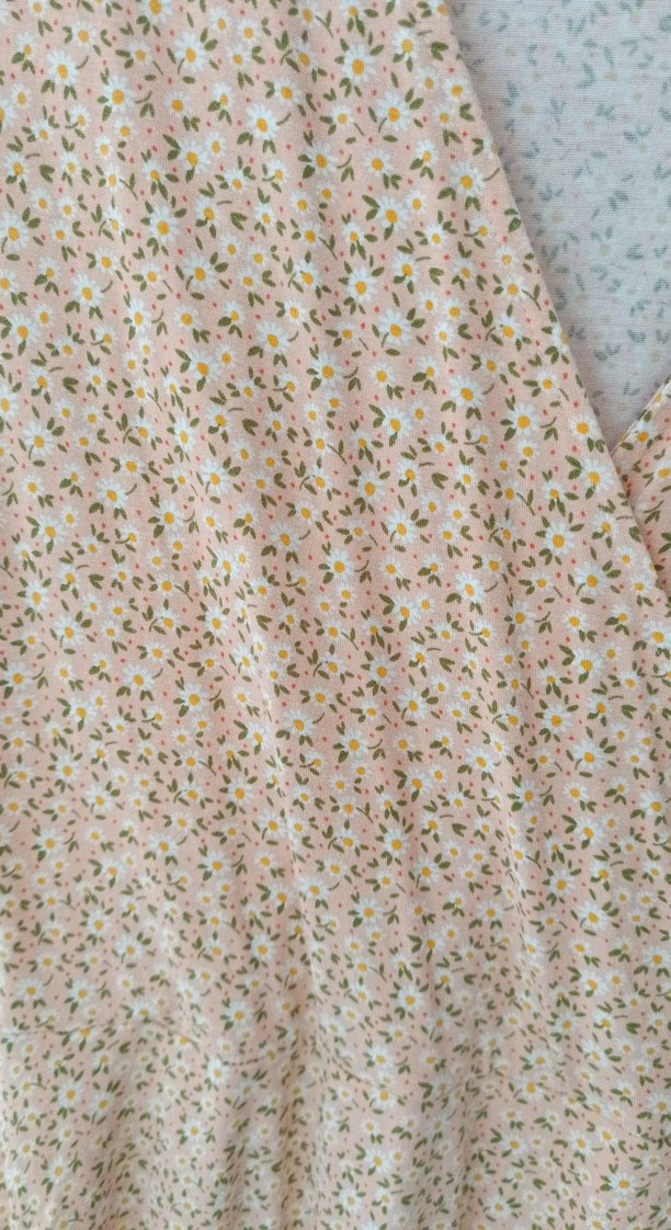 penye V Yaka Midi Elbise - Görsel 3