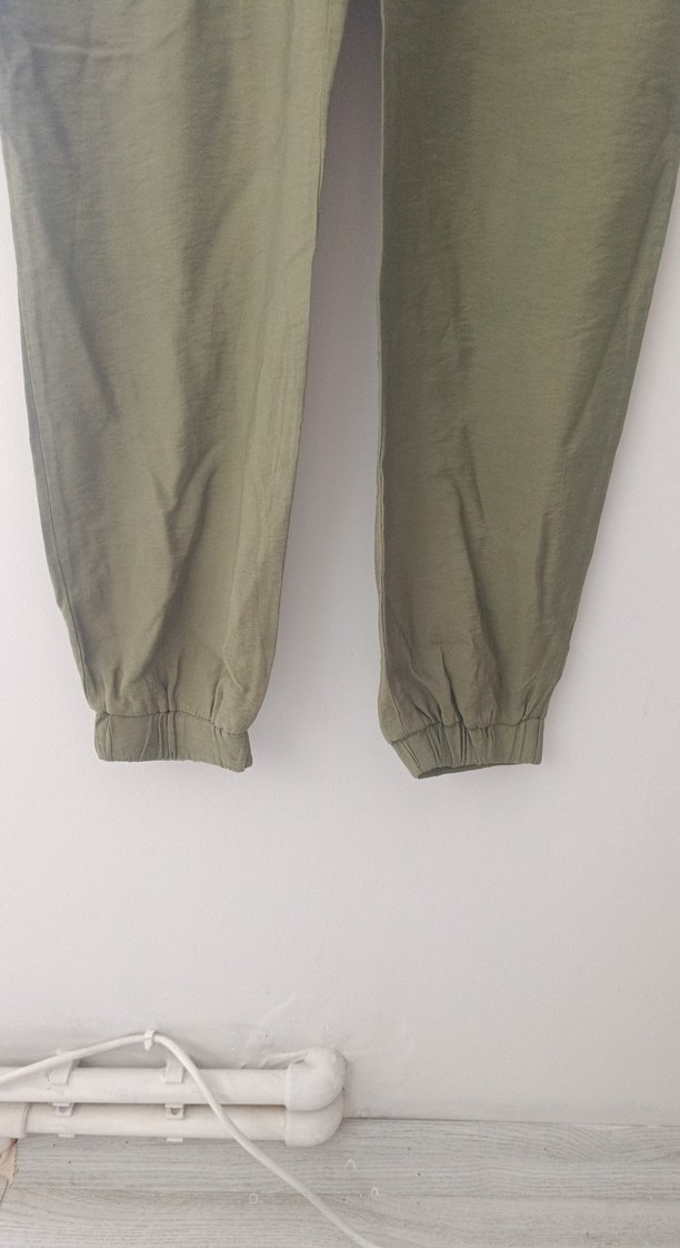 Bol Kesim  Keten Kadın Pantolon - Görsel 3