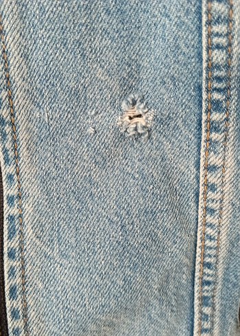 s Beden Kemerli Mavi Denim Tulum