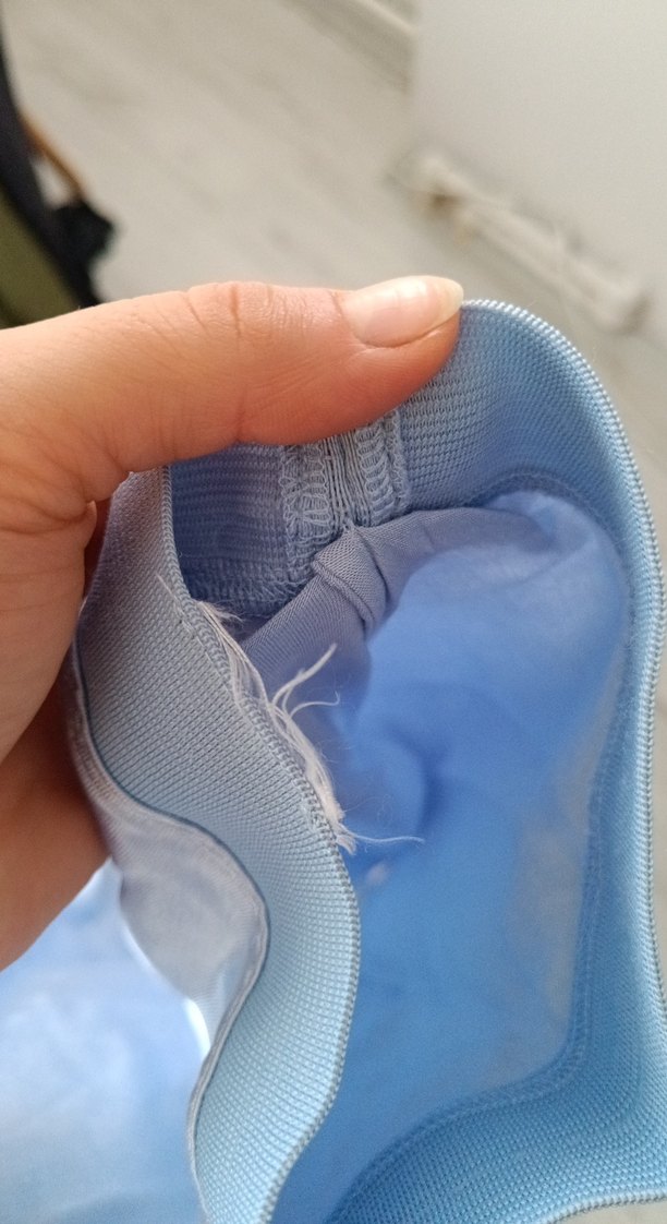 Kadın bebe mavisi saten  Mini Etek - Görsel 4