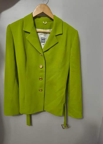 Vakkorama Vakko Canli Limon Yesili Blazer Ceket