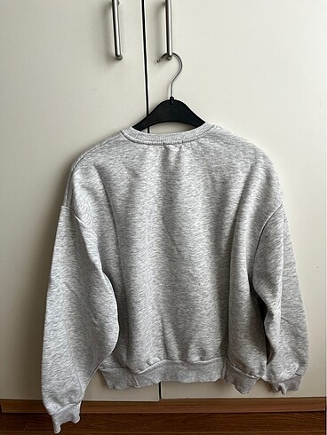 xs Beden gri Renk Stradivarius oversize sweatshirt