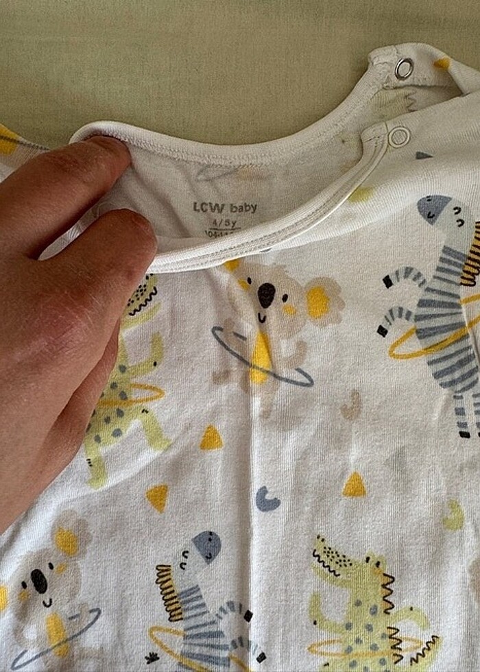 Lcw baby 4-5 yaş çıtçıtlı pamuklu - Görsel 5