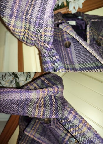 Park bravo yünlü tüvit  Kaban leylak renk - Görsel 13