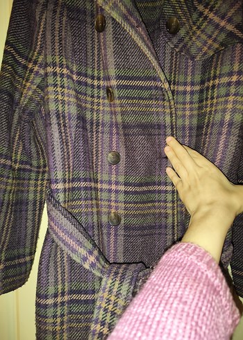 Park bravo yünlü tüvit  Kaban leylak renk - Görsel 4