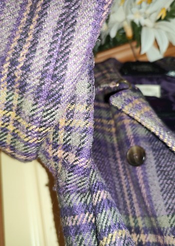 Park bravo yünlü tüvit  Kaban leylak renk - Görsel 8