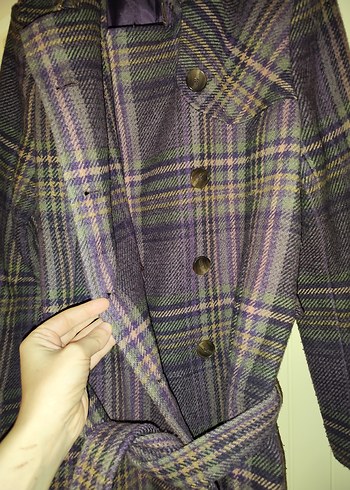 Park bravo yünlü tüvit  Kaban leylak renk - Görsel 3