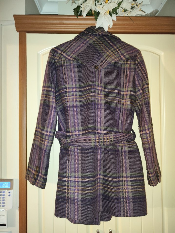 Park bravo yünlü tüvit  Kaban leylak renk - Görsel 2