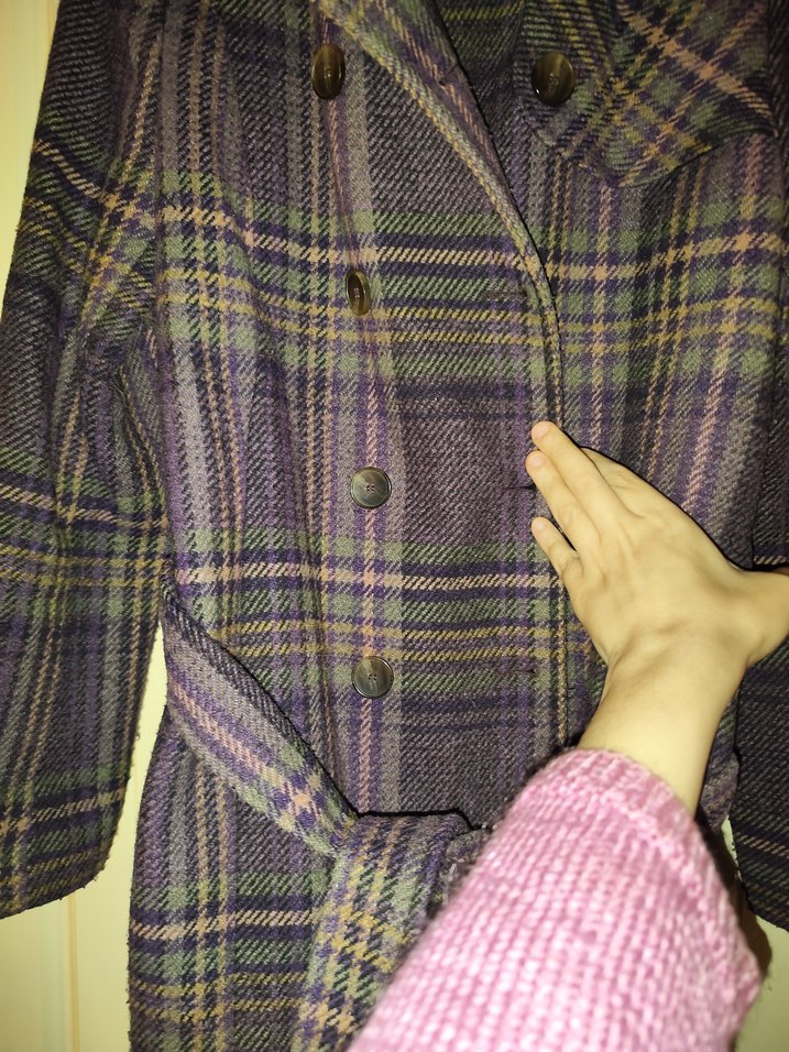 Park bravo yünlü tüvit  Kaban leylak renk - Görsel 4