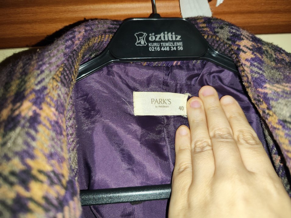 Park bravo yünlü tüvit  Kaban leylak renk - Görsel 5