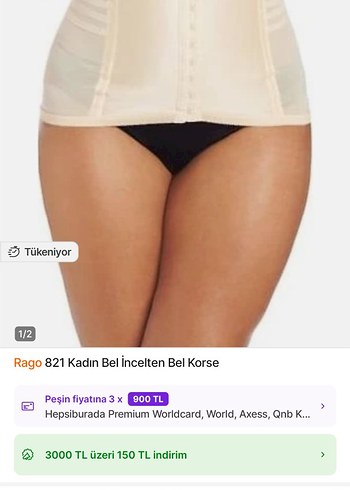 Rago 821 bel inceltici Korse Ten Rengi #rago - Görsel 2