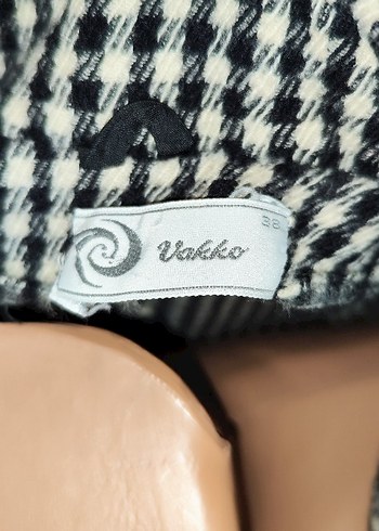 Vintage vakko yün Ekose Kadın Blazer - Görsel 5