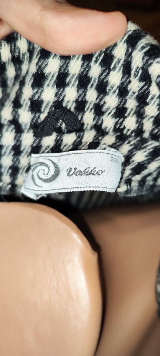 Vintage vakko yün Ekose Kadın Blazer - Görsel 5