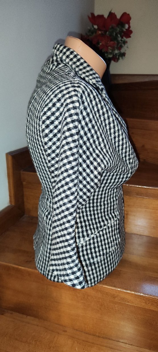 Vintage vakko yün Ekose Kadın Blazer - Görsel 2