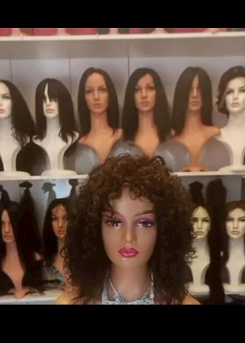 Gerçek afro Saç peruk - Görsel 5