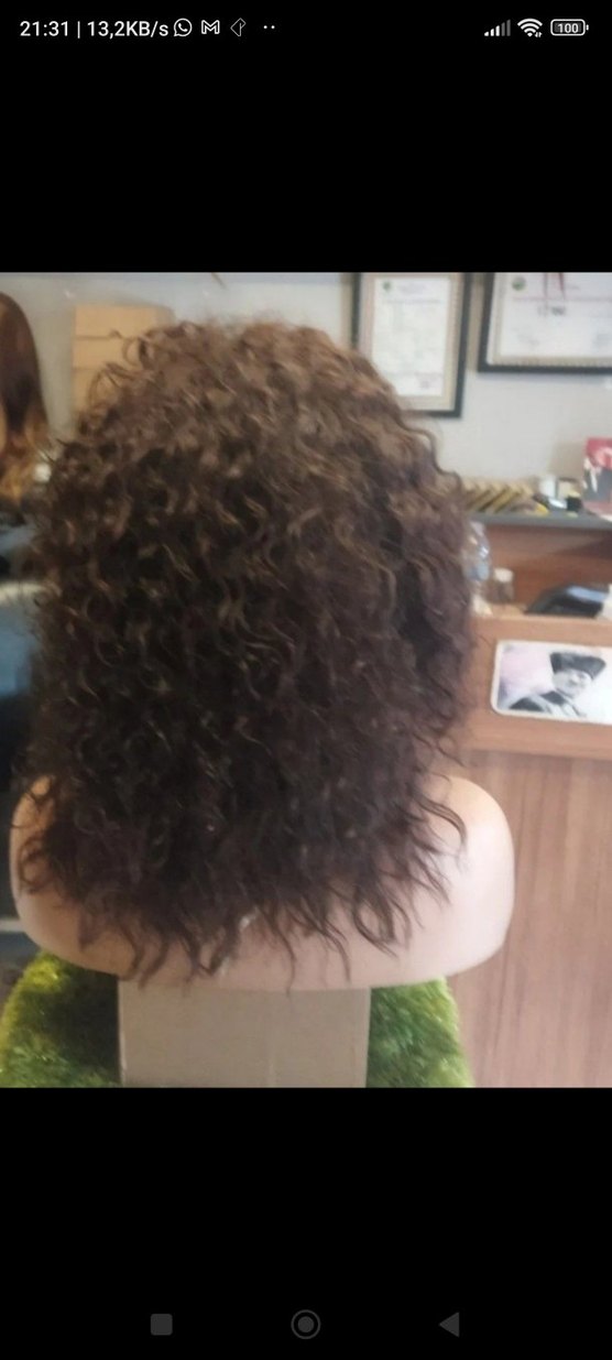 Gerçek afro Saç peruk - Görsel 2