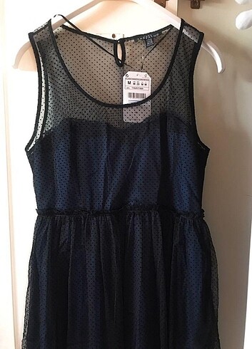 Zara Zara gotik bohem y2k lolita grunge elbise tüllü