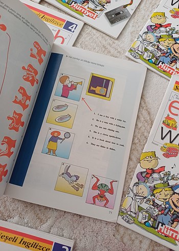 30adet english with me Çocuklar için İngilizce Öğrenme KitapSeti - Görsel 4