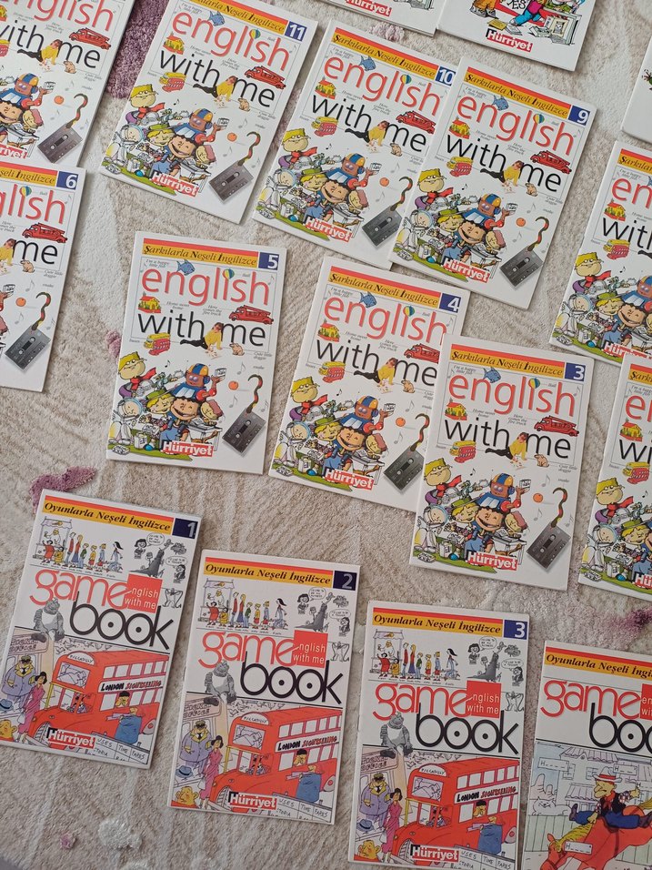 30adet english with me Çocuklar için İngilizce Öğrenme KitapSeti - Görsel 3