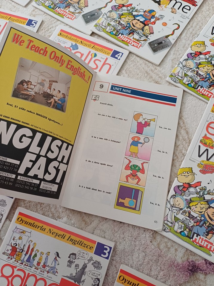 30adet english with me Çocuklar için İngilizce Öğrenme KitapSeti - Görsel 5