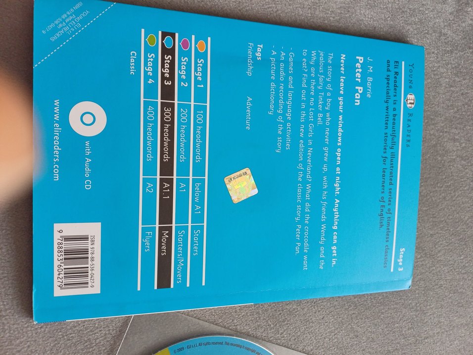 Peter Pan Çocuk Kitabı ve CD ingilizce - Görsel 2