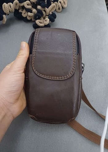 Kahverengi Bel Çantası - Görsel 8