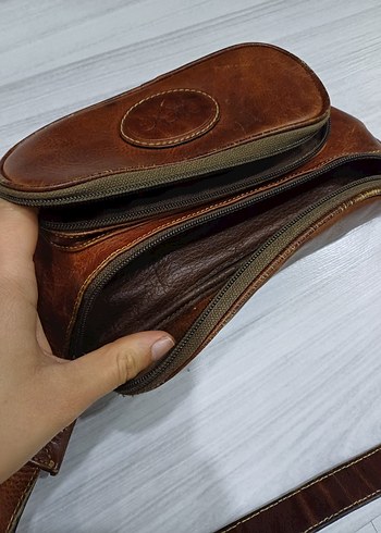 ajda Kahverengi Deri Kadın Bel Çantası - Görsel 4