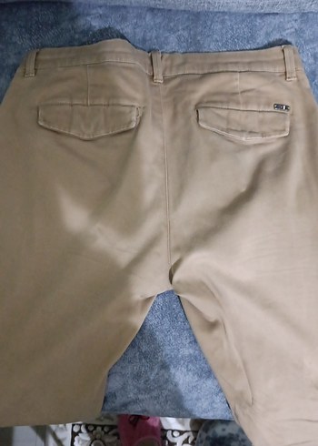 Bej Erkek Pamuk Pantolon Regular Fit - Görsel 4