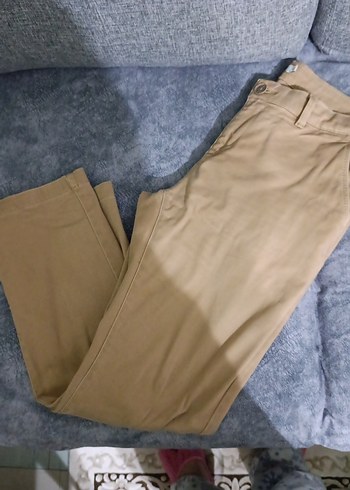 Bej Erkek Pamuk Pantolon Regular Fit - Görsel 3