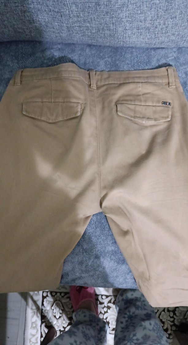 Bej Erkek Pamuk Pantolon Regular Fit - Görsel 4