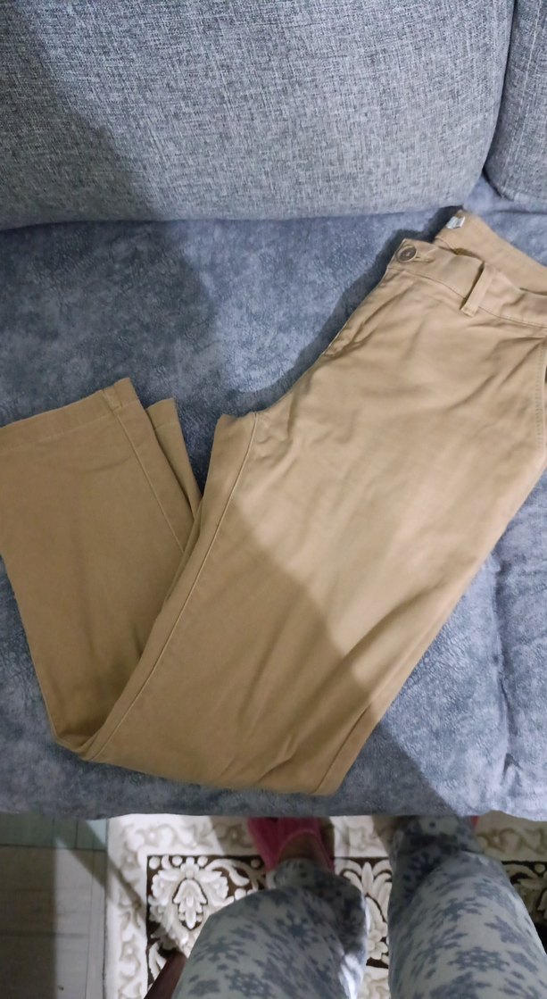 Bej Erkek Pamuk Pantolon Regular Fit - Görsel 3