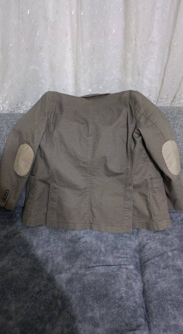 Bej Düğmeli Erkek Takım Elbise Ceketi - Görsel 3