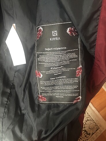 38 Beden bordo Renk Kadın mont