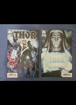 Thor #1 Ana Kapak Ve Thor #1 Varyant Kapak