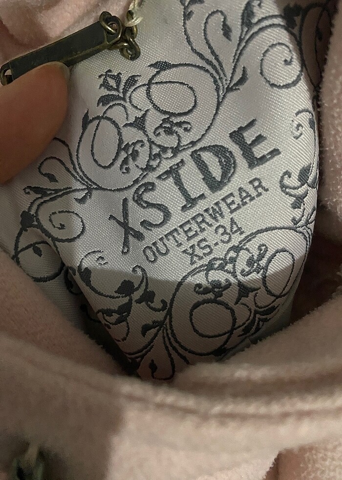 Lcw markalı toz pembe kaşe mont - Görsel 3