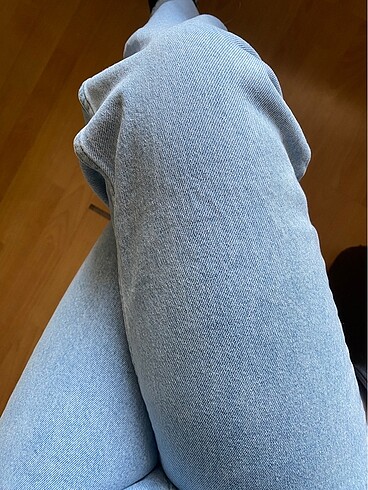 Sıfır ayarında kot pantolon buz mavisi - Görsel 2