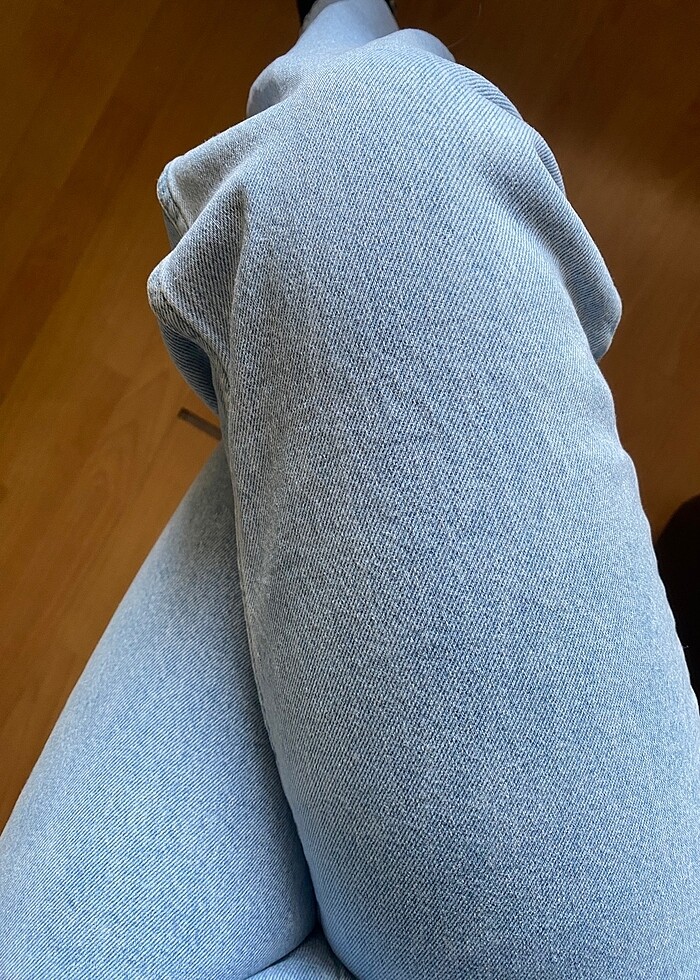 Sıfır ayarında kot pantolon buz mavisi - Görsel 2