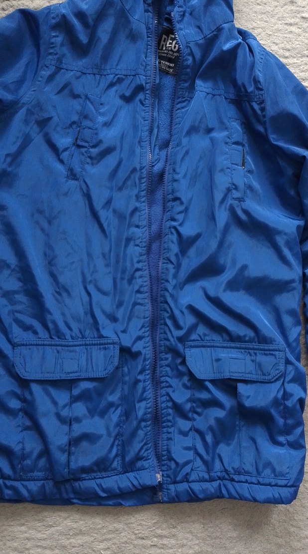 Erkek Mavi Kapüşonlu mont - Görsel 3