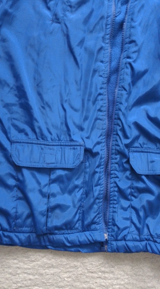 Erkek Mavi Kapüşonlu mont - Görsel 4