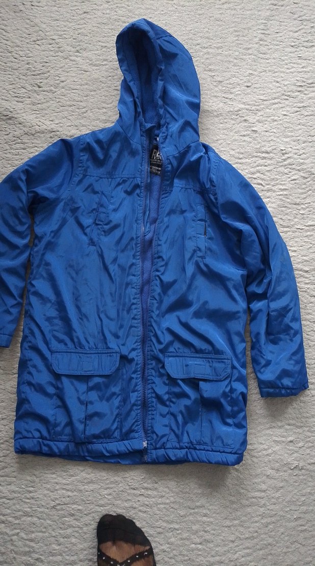 Erkek Mavi Kapüşonlu mont - Görsel 2