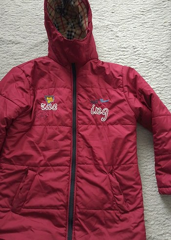 Bordo Fermuarlı erkek Çocuk Ceketi - Görsel 2