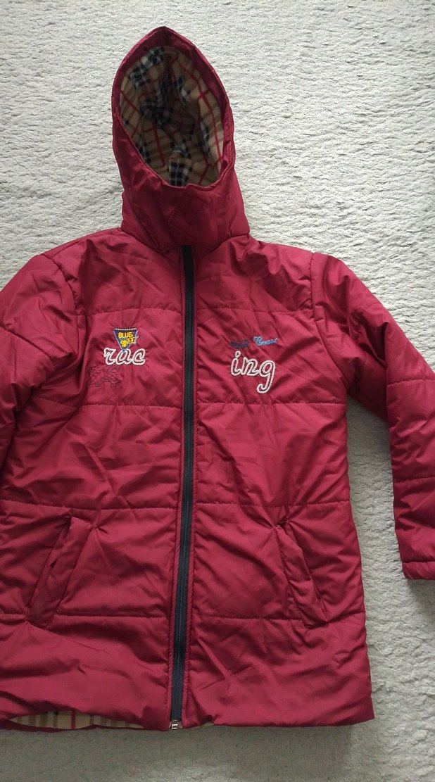 Bordo Fermuarlı erkek Çocuk Ceketi - Görsel 2