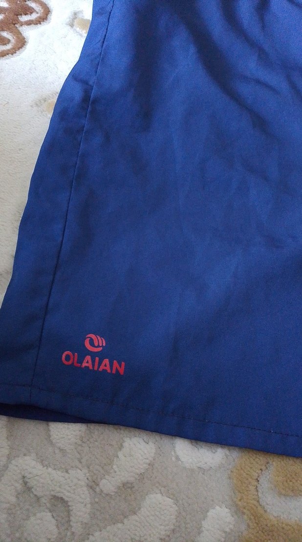 Mavi Rahat Kesim Erkek Mayo Şortu - Görsel 4