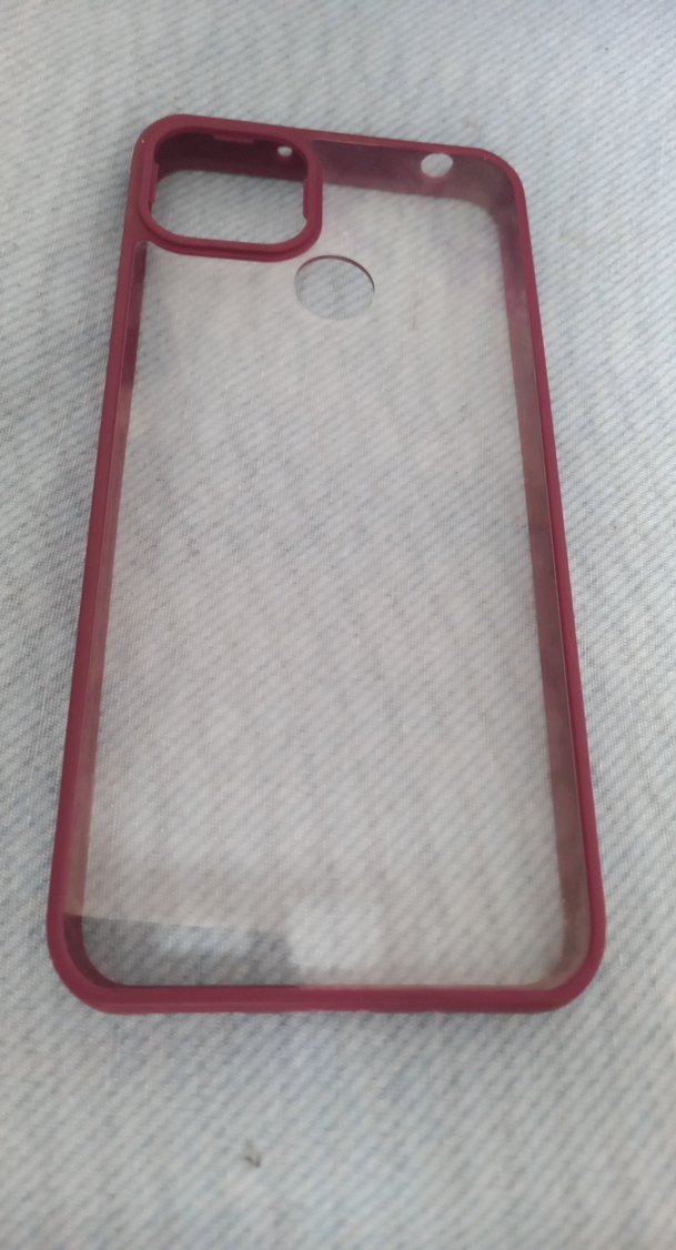 Kırmızı Kenarlı Zincir Detaylı Telefon Kılıfı - Görsel 2