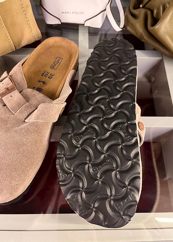 Bej Süet Kadın Terlik Birkenstock Boston - Görsel 4