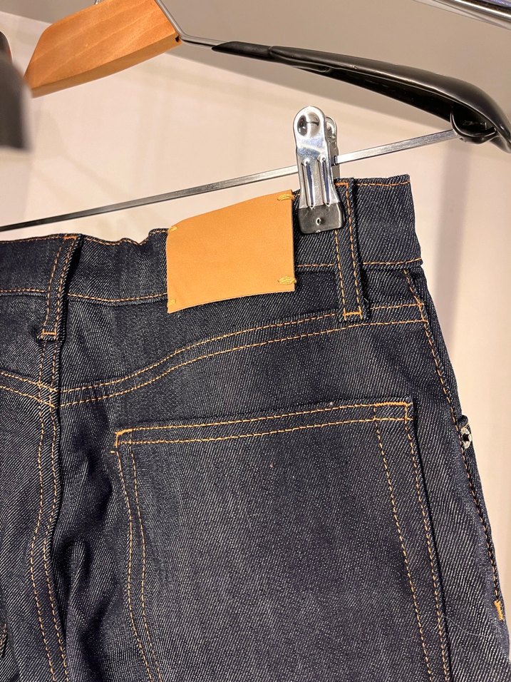 Zara Lacivert Boru Paça Denim Pantolon - Görsel 4