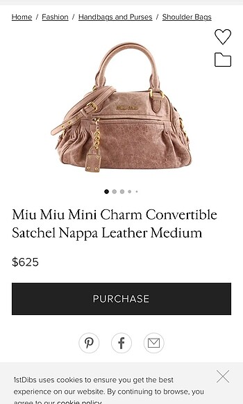 Miu Miu Satchel Kuzu Derisi Orjinal Çanta